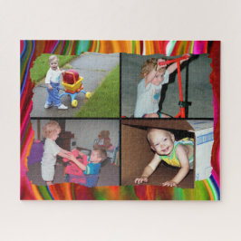 Vier familiefoto's legpuzzel