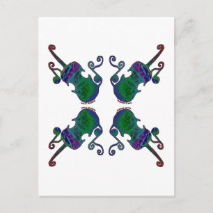 VIER FANCY VIDDELEN BRIEFKAART