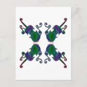 VIER FANCY VIDDELEN BRIEFKAART (Voorkant)