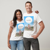 Vier Fantasie Dinosauriërs T-shirt (Unisex)