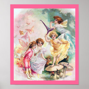 Vier feeën in Butterflyland Poster