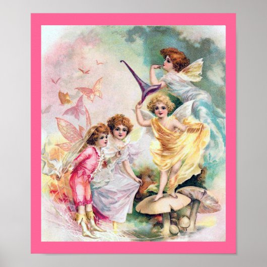 Vier feeën in Butterflyland Poster (Voorkant)