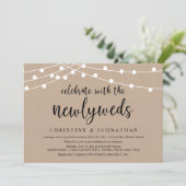 Vier feest met de pasgetrouwden, Trouwen in het ge Kaart (Staand voorkant)