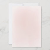 Vier Feest Met Ons! Glans roze goud en bloemen Kaart (Achterkant)