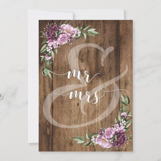 Vier Feest met Ons Landelijke en Bloemrijke Ontvan Kaart (Achterkant)