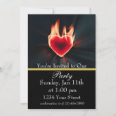 Vier feest met vlammen en vrienden! kaart (Voorkant)