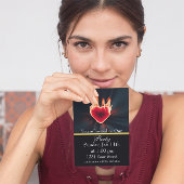 Vier feest met vlammen en vrienden! kaart