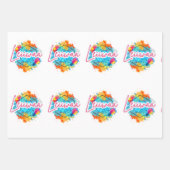 Vier feestelijk met Leiiwaa Vibes 🌺 Inpakpapier Vel (Voorkant 3)