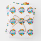 Vier feestelijk met Leiiwaa Vibes 🌺 Inpakpapier Vel (In situ)