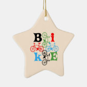 Vier fietsen keramisch ornament (Rechts)