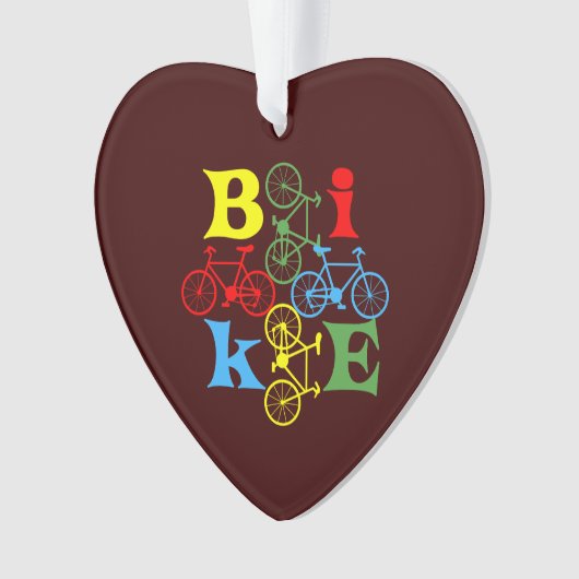 Vier fietsen ornament (voorkant)