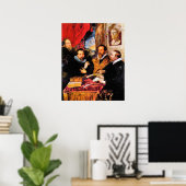 Vier filosofen van Paul Rubens Poster (Thuiskantoor)