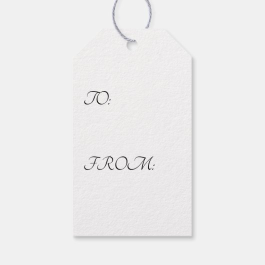 Vier flessen en witte bloemen cadeaulabel (Achterkant)