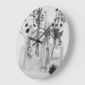 Vier Flessen en Witte Bloemen Grote Klok (Hoek)