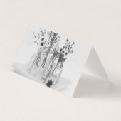 Vier flessen en witte Kaart (Voorkant)