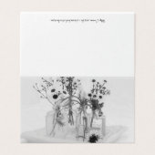 Vier flessen en witte Kaart (Buitenkant ongevouwen)