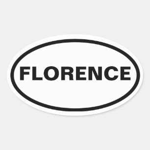 VIER Florence, Alabama Ovale Sticker