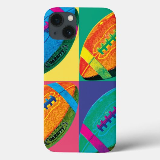 Vier Footballs in verschillende kleuren Case-Mate iPhone Case (Achterkant)