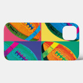 Vier Footballs in verschillende kleuren Case-Mate iPhone Case (Achterkant (horizontaal))