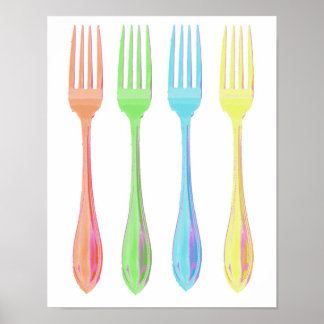 Vier Forks Kicthen print