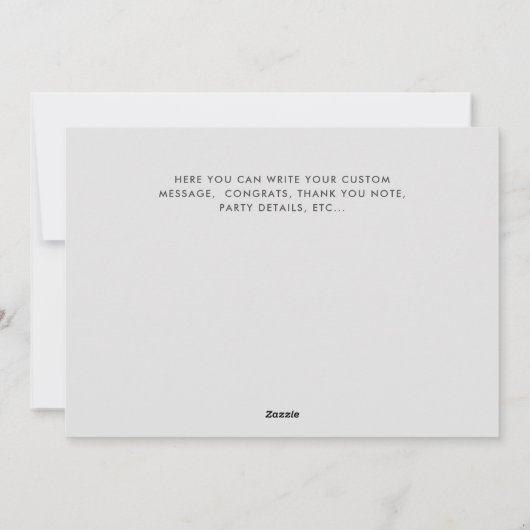 Vier foto-Afstuderen CONGRATS Collage Feestdagenkaart (Achterkant)