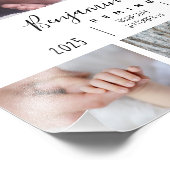 Vier foto-Baby geboorte Stats Foto Afdruk (Hoek)