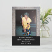 Vier foto-begrafenis bedankt (Staand voorkant)