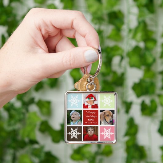 vier foto collage Mod sleutelhanger (Hand)