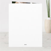 Vier foto groen eerste communie zwart bedankkaart (Achterkant)