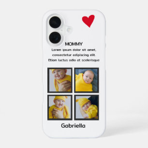 Vier foto-inkuilhars Aangepaste aangepaste aangepa iPhone 16 Hoesje