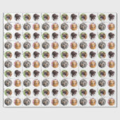 Vier foto Pet Lover Pawliday cadeaupapier (Vlak)