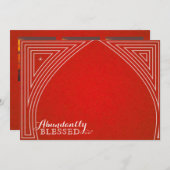 Vier foto ster koepel overlay platte kerstkaart (Voorkant / Achterkant)