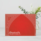 Vier foto ster koepel overlay vlakker kerstkaart (Staand voorkant)