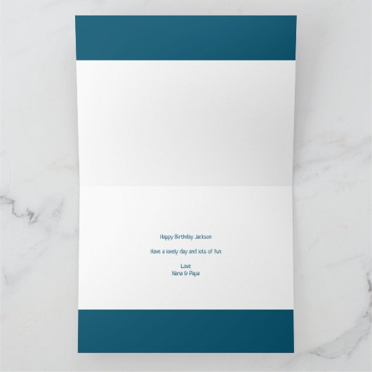 VIER Fotobrieven Roze Meisjes 4e Verjaardag Kaart (Binnen)