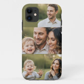Vier fotocollage gepersonaliseerd familie Afbeeldi Case-Mate iPhone Case (Achterkant)