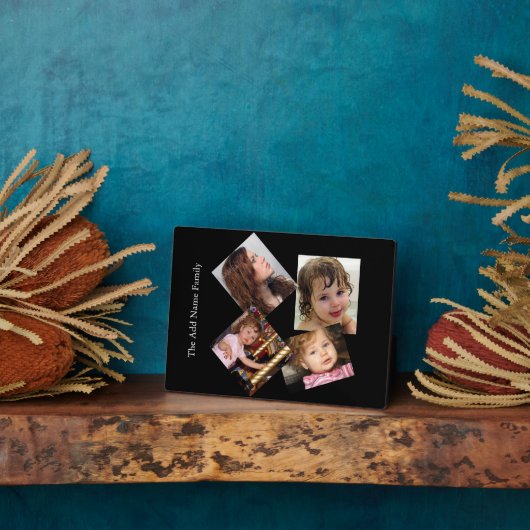 Vier Fotocollage-Sjabloon Fotoplaat (Zijkant)