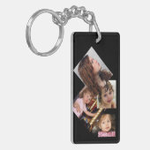 Vier Fotocollage-Sjabloon Sleutelhanger (Voorkant Links)