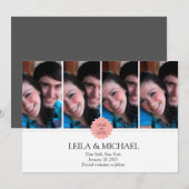 vier fotoframes save the date (Voorkant / Achterkant)