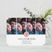 vier fotoframes save the date (Staand voorkant)