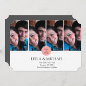 vier fotoframes save the date (Voorkant / Achterkant)