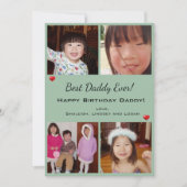 Vier fotografie van de beste papieren ooit feestdagenkaart (Voorkant)