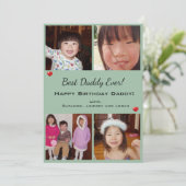 Vier fotografie van de beste papieren ooit feestdagenkaart (Staand voorkant)