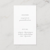 Vier fotografie visitekaartje (Achterkant)