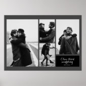 Vier foto's Blinde en Witte Typografie Weddenschap Poster (Voorkant)