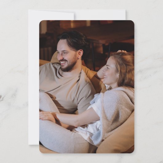 Vier foto's bruiloft uitnodiging (Achterkant)