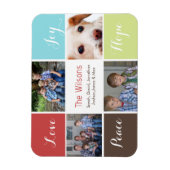 vier foto's collage aangepaste magneten (Verticaal)