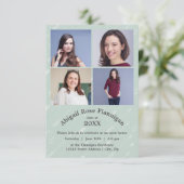 Vier Foto's Collage Arrows-3x5 Afstudeerder kondig Kaart (Staand voorkant)