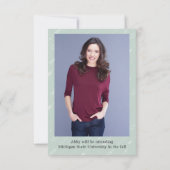 Vier Foto's Collage Arrows-3x5 Afstudeerder kondig Kaart (Achterkant)