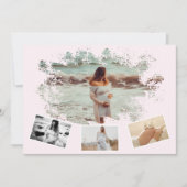 Vier foto's Collage Eenvoudige moeder om zwanger t Aankondiging (Voorkant)
