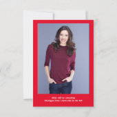Vier foto's Collage Red - 3x5 Afstuderen Kaart (Achterkant)